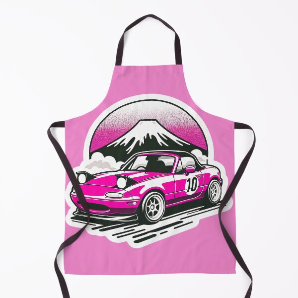 Item preview, Pink Miata NA 10 in front of a mountain  designed and sold by mugooooo.