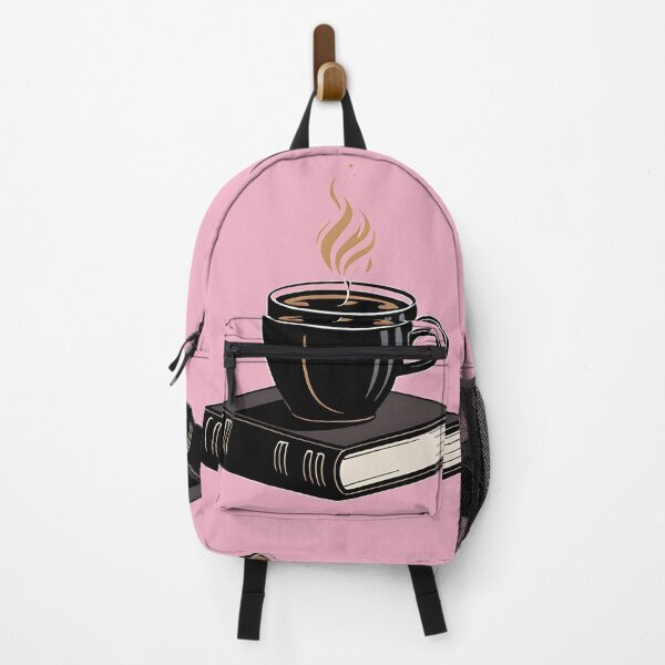 Item preview, cup of coffee & book designed and sold by CaffeineDose.