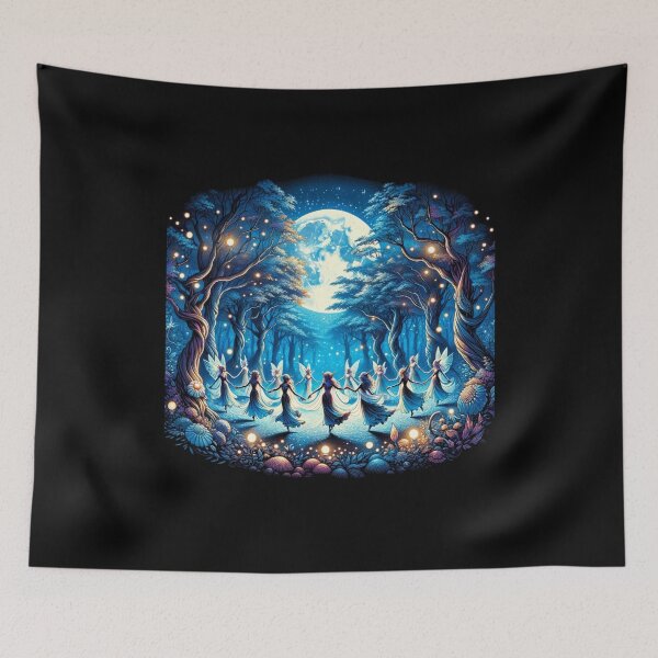 Item preview, Moonlit Enchantment - Dance of the Forest Elves designed and sold by ChromaticBlend.