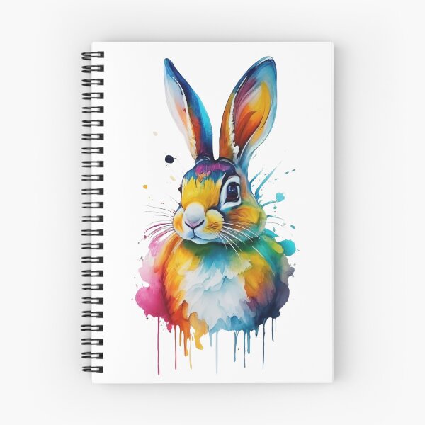 Item preview, Enchanting Eastern Cottontail Rabbit Watercolor Painting designed and sold by StefanSchmitArt.