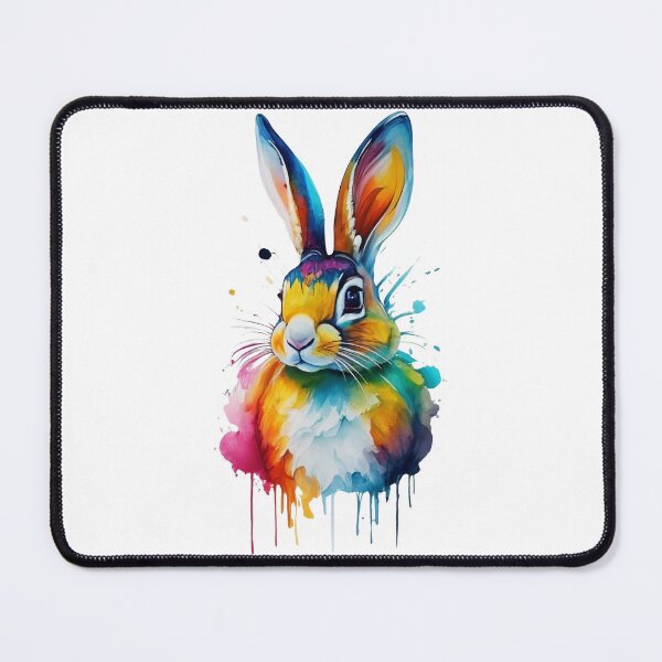Item preview, Enchanting Eastern Cottontail Rabbit Watercolor Painting designed and sold by StefanSchmitArt.