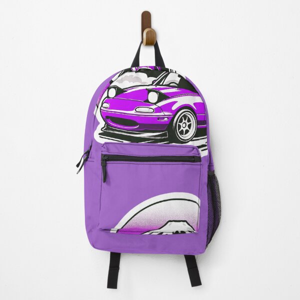 Item preview, Purple Miata NA 10 in front of a mountain  designed and sold by mugooooo.
