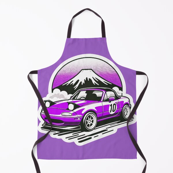 Item preview, Purple Miata NA 10 in front of a mountain  designed and sold by mugooooo.