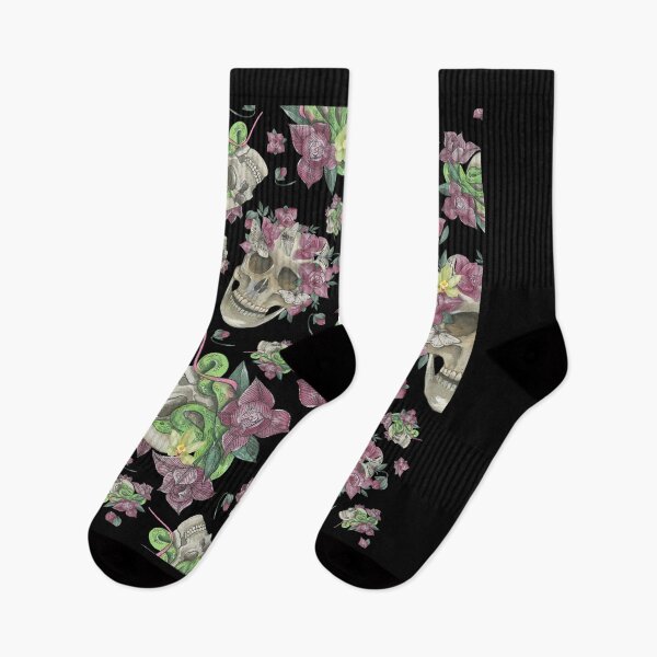 Item preview, Skull with flowers  pattern designed and sold by ViYa1.