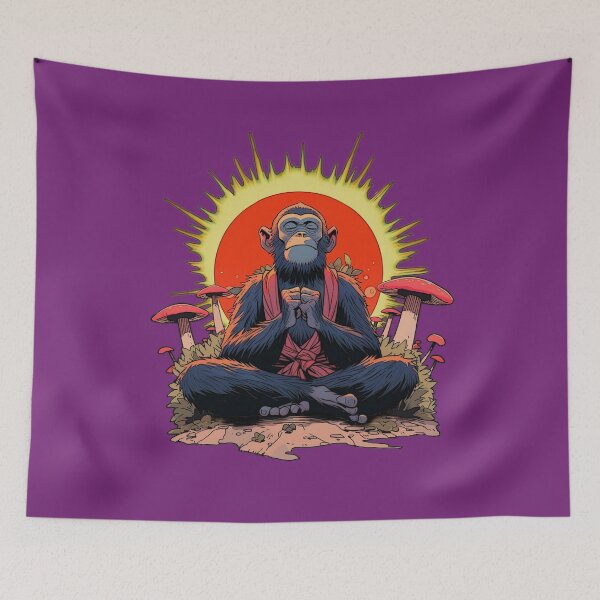 Item preview, Monkey’s Meditation  designed and sold by Astralcomplex .