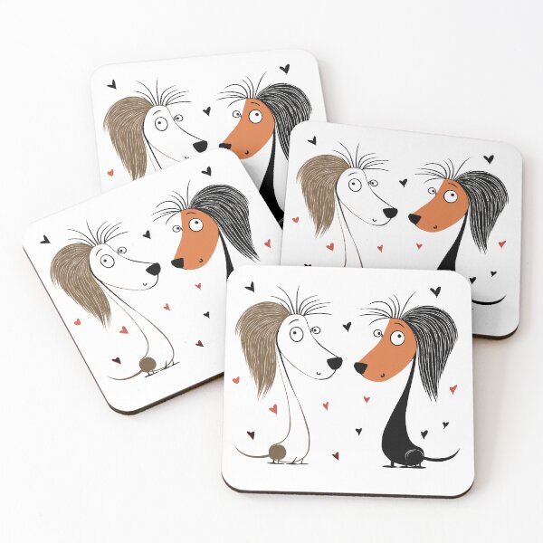 Item preview, Dogs in Love hearts designed and sold by MagicColorPrint.