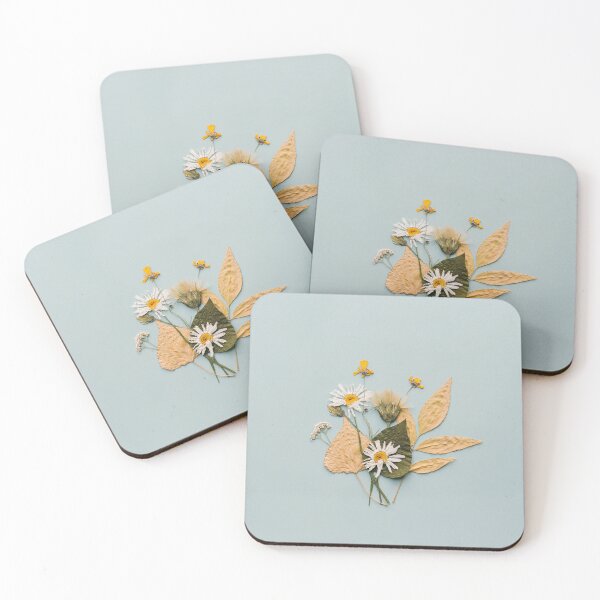 Item preview, Daisies and Leaves - Pressed Dried flowers designed and sold by sophieed10.