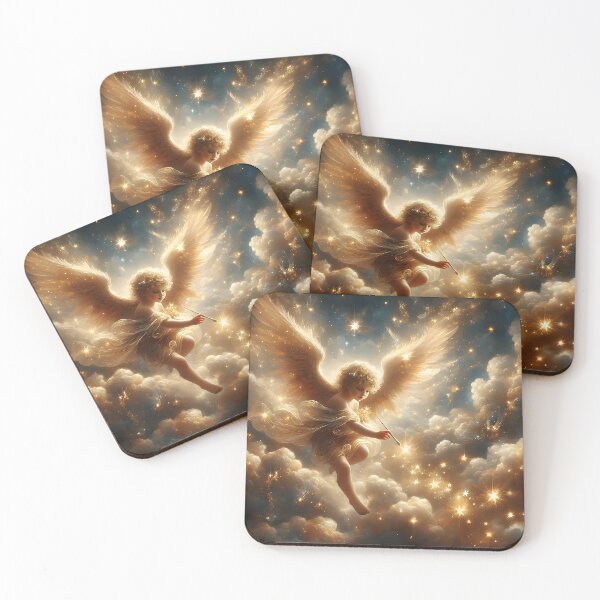 Item preview, Angel's Brush: Celestial Strokes of Stardust designed and sold by AI-Only Creations.