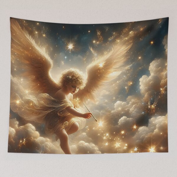 Item preview, Angel's Brush: Celestial Strokes of Stardust designed and sold by AI-Only Creations.
