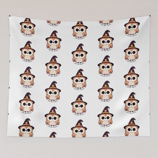 Item preview, Wizard Owl with Starry Hat designed and sold by UmbrellaStudio1.