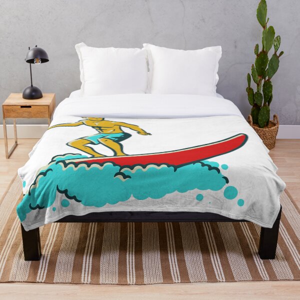 Aperçu de l'œuvre Garçon surfant créée et vendue par MirucaDesign.