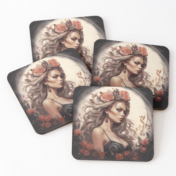 Item preview, Enigmatic Muse of the Midnight Garden designed and sold by oanaunciuleanu.