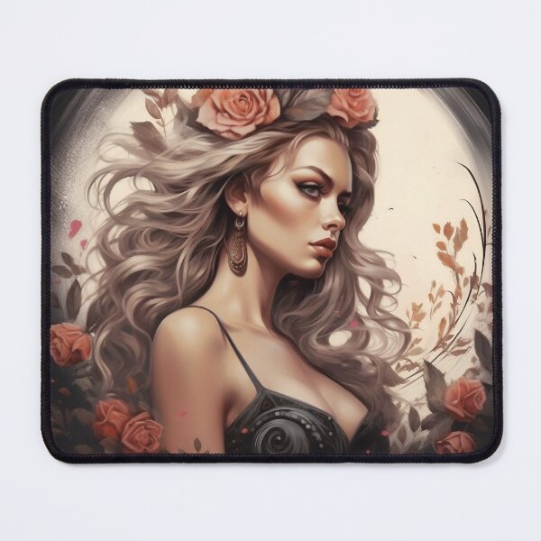 Item preview, Enigmatic Muse of the Midnight Garden designed and sold by oanaunciuleanu.