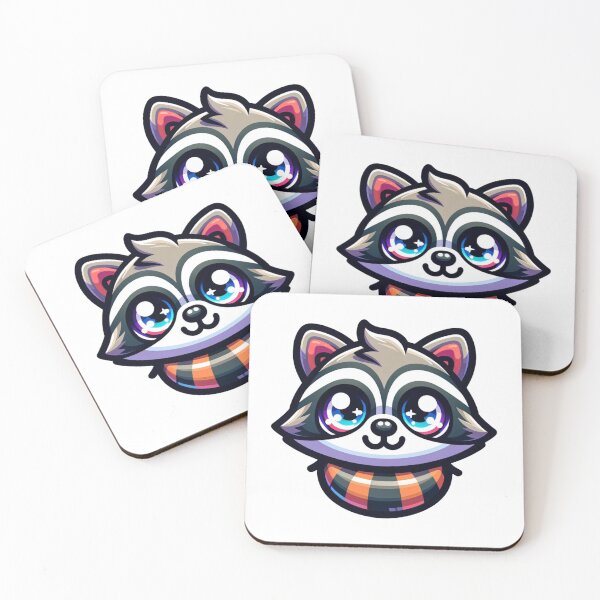 Item preview, Raccoon - Cheerful Buddies Collection designed and sold by PixeLoomshop.
