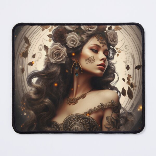 Item preview, Enigmatic Muse of the Midnight Garden designed and sold by oanaunciuleanu.