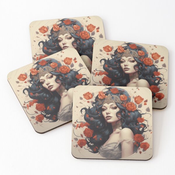 Item preview, Enigmatic Muse of the Midnight Garden designed and sold by oanaunciuleanu.