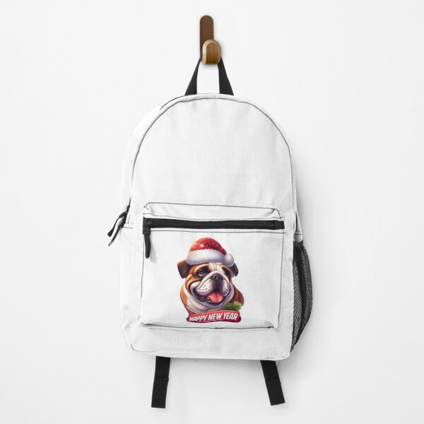 Item preview, Bulldog Cheer: New Year Wishes with Festive Flair designed and sold by EpicPaws.