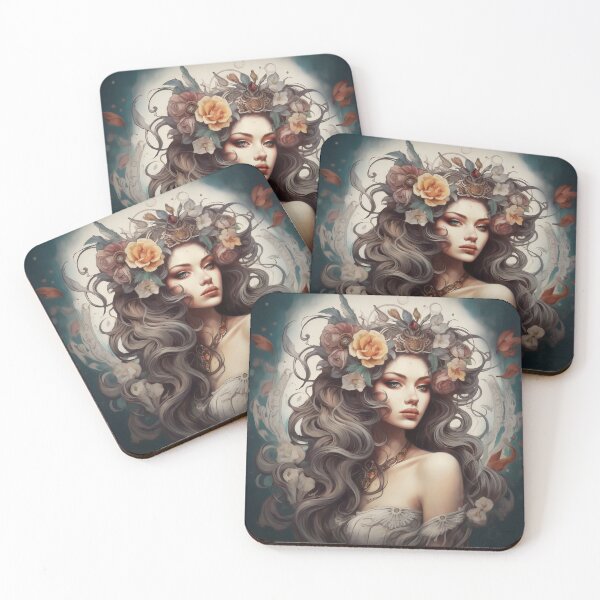 Item preview, Enigmatic Muse of the Midnight Garden designed and sold by oanaunciuleanu.