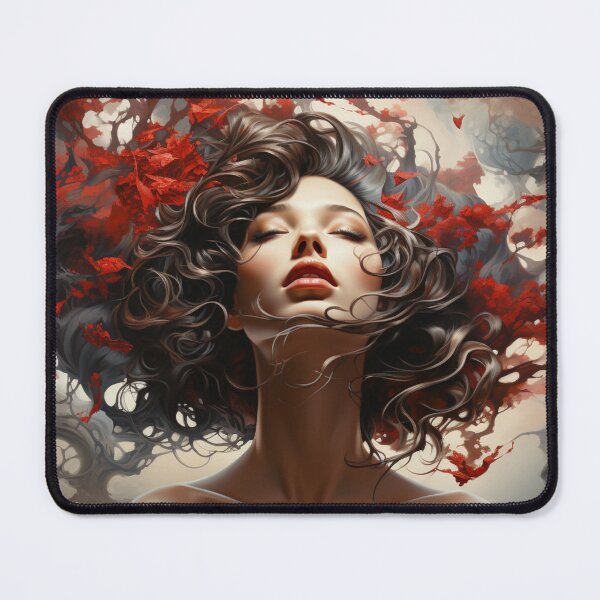 Item preview, digital art face girl sexy hair temptation attractive designed and sold by UILOVE.