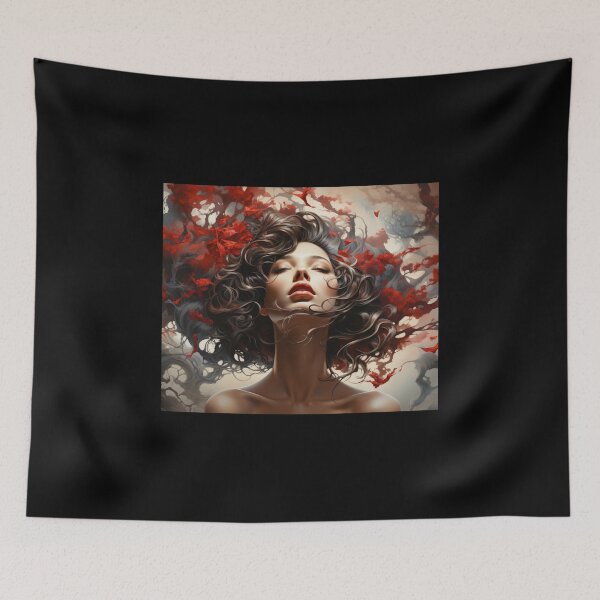 Item preview, digital art face girl sexy hair temptation attractive designed and sold by UILOVE.