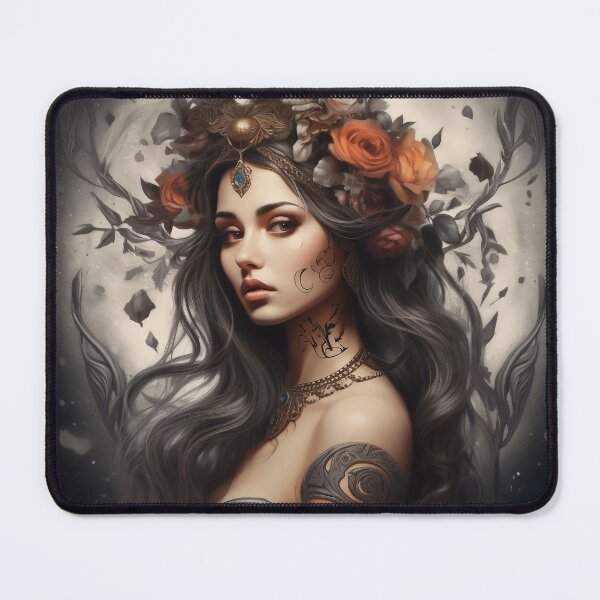 Item preview, Enigmatic Muse of the Midnight Garden designed and sold by oanaunciuleanu.