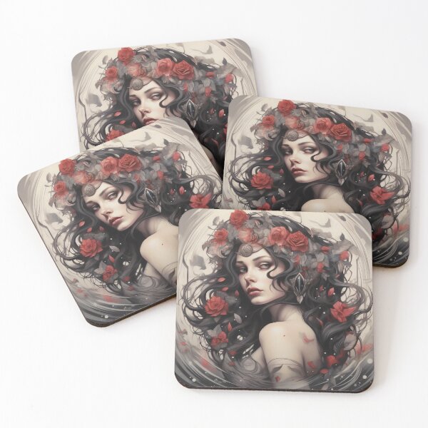 Item preview, Enigmatic Muse of the Midnight Garden designed and sold by oanaunciuleanu.