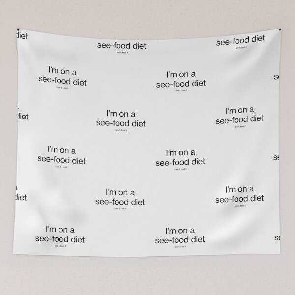 Item preview, See-Food Diet - Funny Christmas designed and sold by CottonGarb.