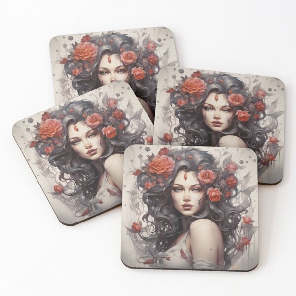 Item preview, Enigmatic Muse of the Midnight Garden designed and sold by oanaunciuleanu.