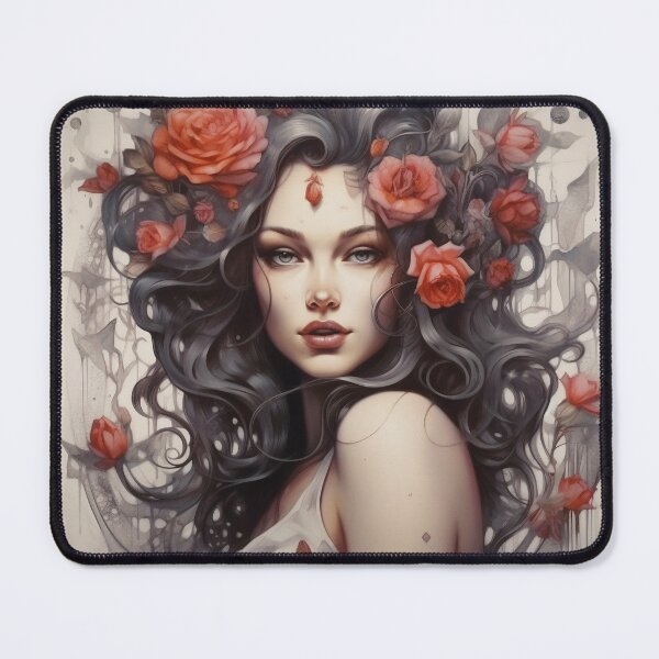 Item preview, Enigmatic Muse of the Midnight Garden designed and sold by oanaunciuleanu.