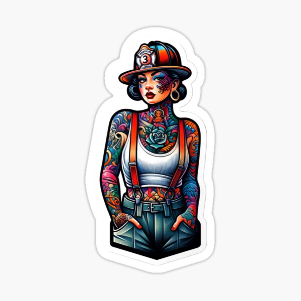 Item preview, Pinup Firewoman designed and sold by PinUpPizzazz.