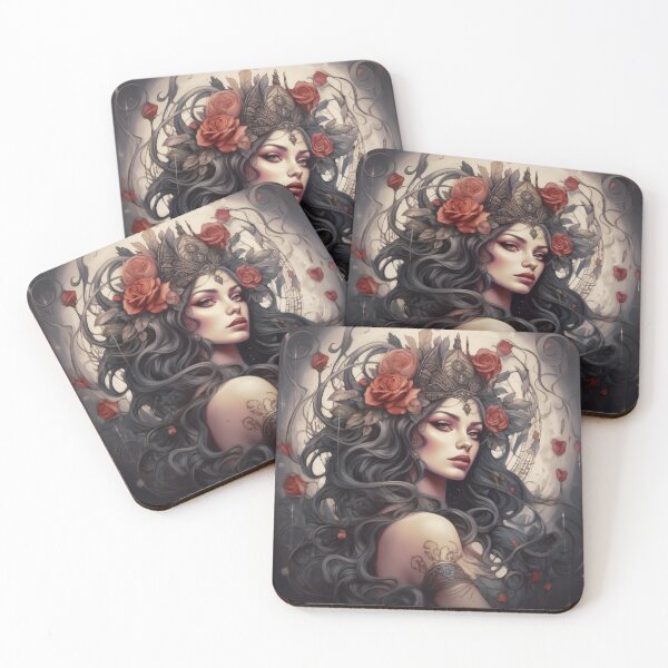Item preview, Enigmatic Muse of the Midnight Garden designed and sold by oanaunciuleanu.