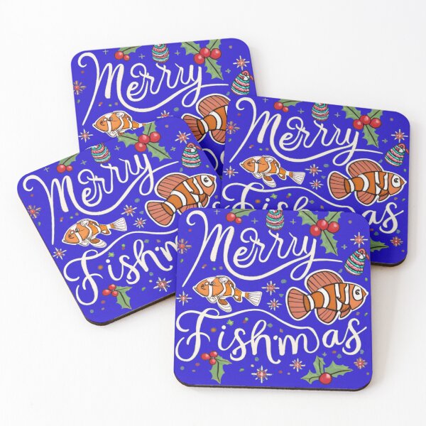 Item preview, Merry Fishmas Graphic Text Design  designed and sold by Pawel Oska.