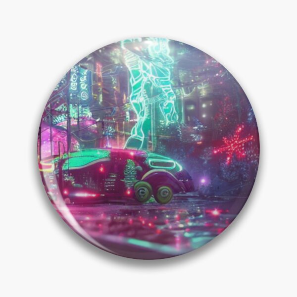 Item preview, Cyberpunk City in Christmas designed and sold by ryosShop.