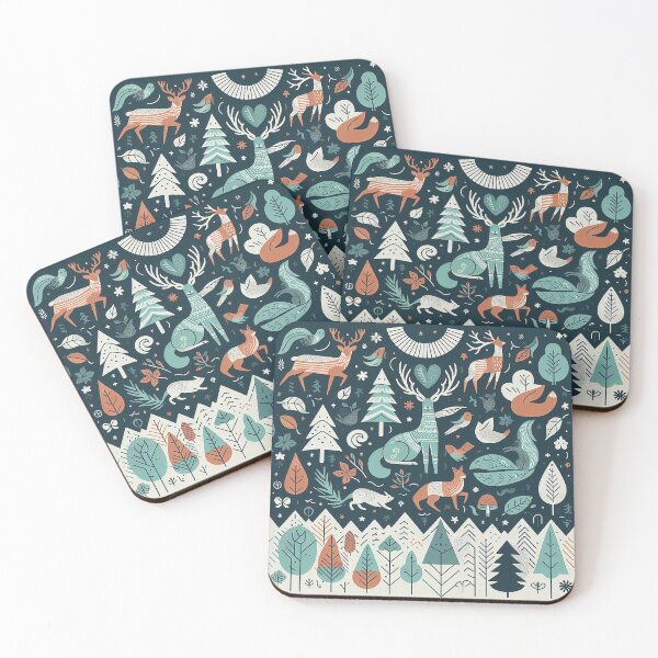 Item preview, Exploring the Enchanting World of Black and Green Animals designed and sold by autrouvetout.