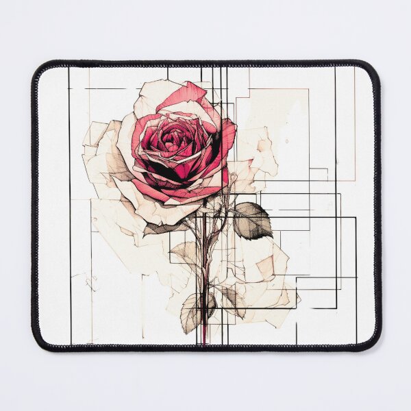 Item preview, Red Rose - Abstract Geometric Paper Design designed and sold by HausKatz.
