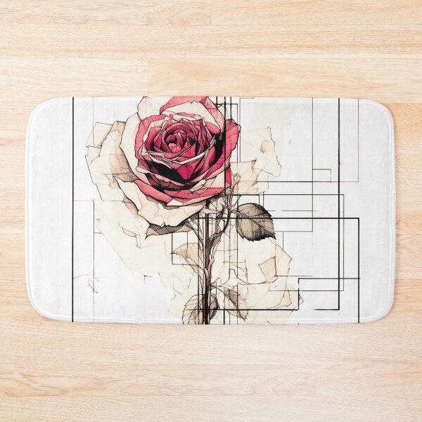 Item preview, Red Rose - Abstract Geometric Paper Design designed and sold by HausKatz.