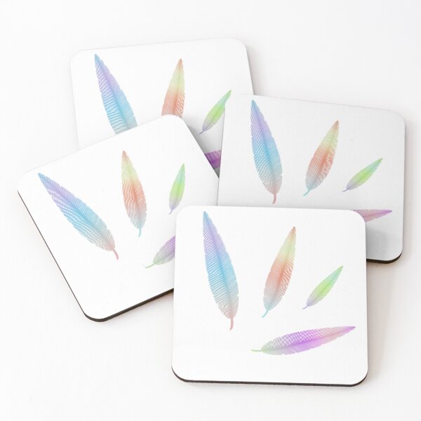 Item preview, Rainbow feathers designed and sold by hvasilevshop.
