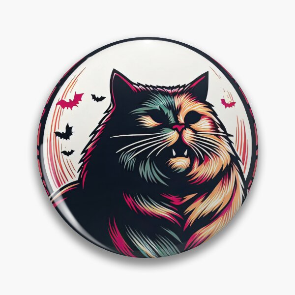 Item preview, Oh Lawd He Coming Gothic Horror Chonky Cat designed and sold by ArtadoraDesignz.