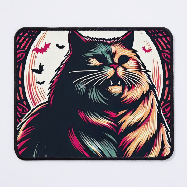 Item preview, Oh Lawd He Coming Gothic Horror Chonky Cat designed and sold by ArtadoraDesignz.