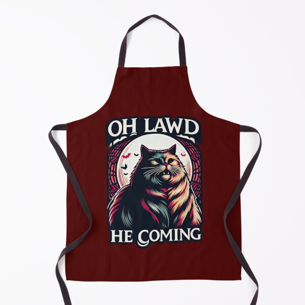 Item preview, Oh Lawd He Coming Gothic Horror Chonky Cat designed and sold by ArtadoraDesignz.