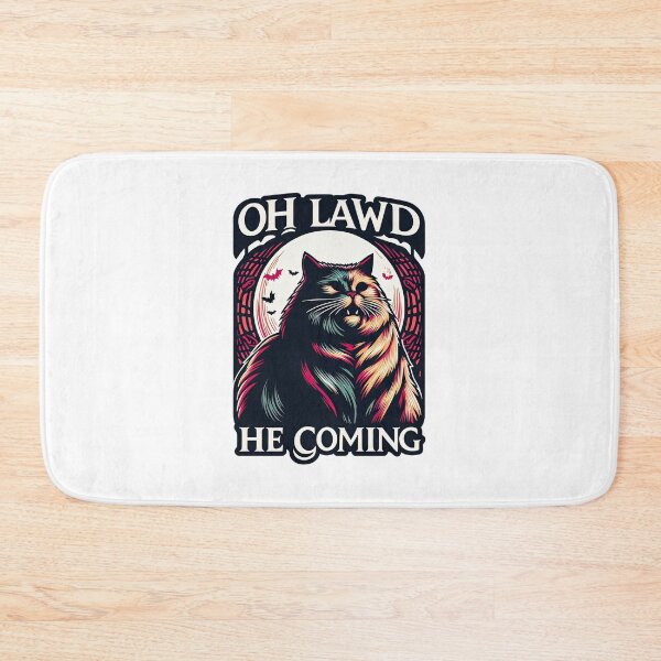 Item preview, Oh Lawd He Coming Gothic Horror Chonky Cat designed and sold by ArtadoraDesignz.