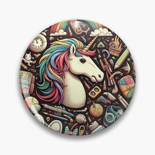 Item preview, Mystical Abstraction: The Ethereal Elegance of the Abstract Unicorn designed and sold by autrouvetout.