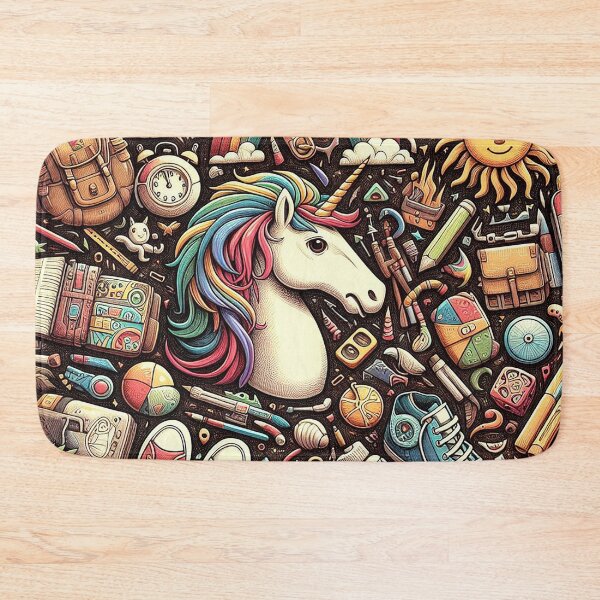 Item preview, Mystical Abstraction: The Ethereal Elegance of the Abstract Unicorn designed and sold by autrouvetout.