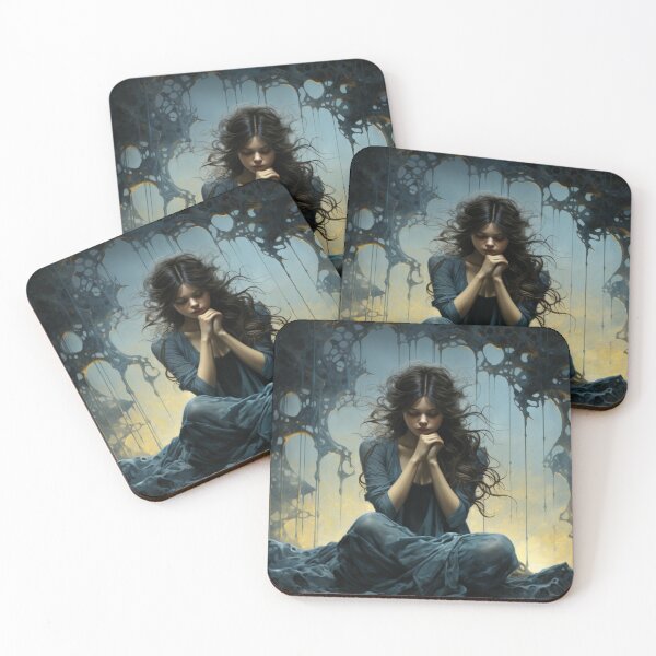 Item preview, art girl forgive pardon mercy excuse prayer earnestly designed and sold by UILOVE.