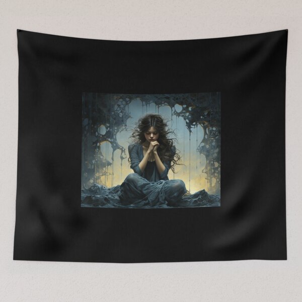 Item preview, art girl forgive pardon mercy excuse prayer earnestly designed and sold by UILOVE.