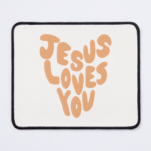 Item preview, Jesus Loves You Orange Heart designed and sold by coastal collective.