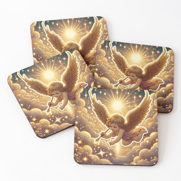 Item preview, Heavenly Arcs: Angelic Trail of Stardust designed and sold by AI-Only Creations.