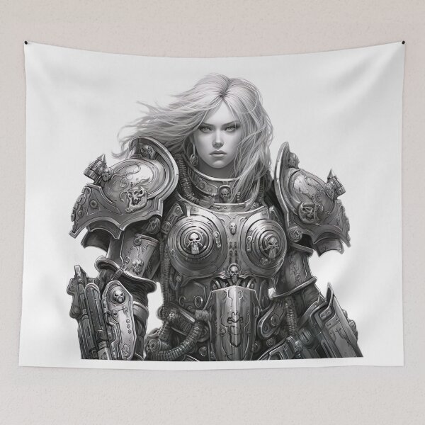 Item preview, Female space warrior designed and sold by Mark-E-Adams.