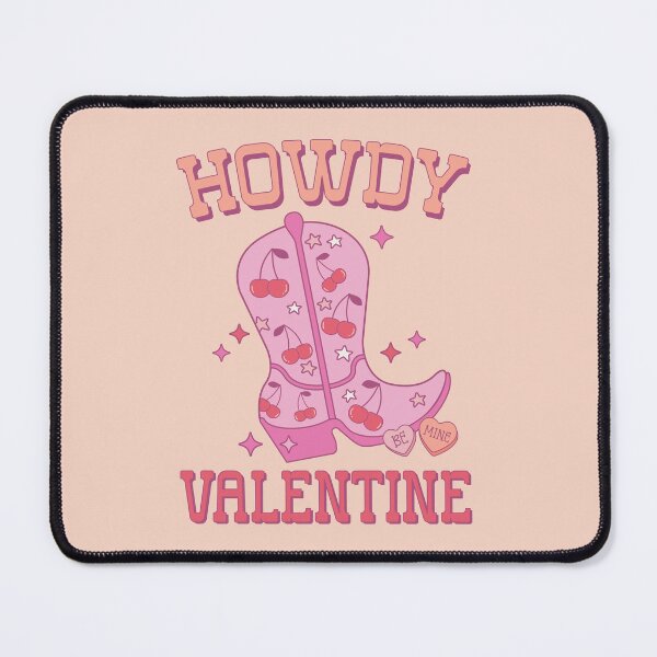 Item preview, Howdy Valentine Pink Cowboy Boot designed and sold by ArtMeetsPizza.