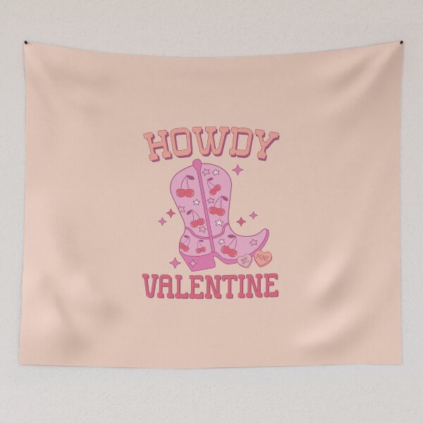 Item preview, Howdy Valentine Pink Cowboy Boot designed and sold by ArtMeetsPizza.